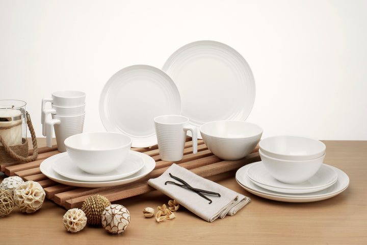 Seramika Vanilla 16 Piece Melamine Dinner Set - Towsure