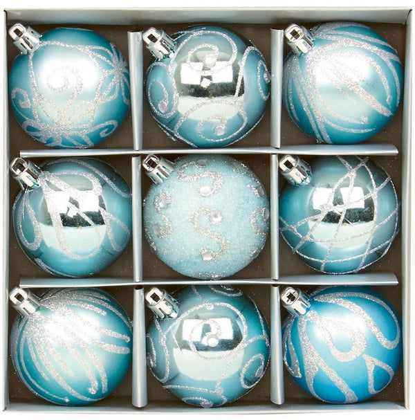 Ice Blue Christmas Tree Decorations