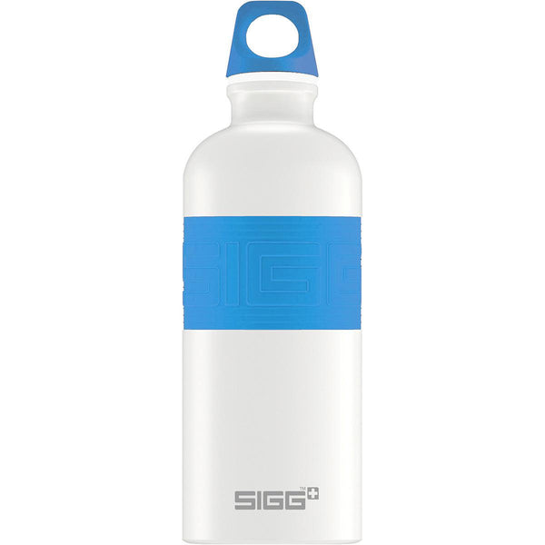 SIGG Pure White Touch Water Bottle 0.6L-Blue