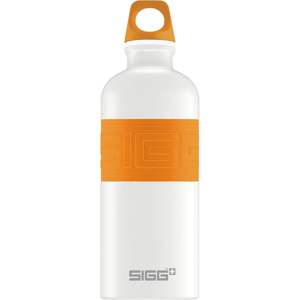 SIGG Pure White Touch Water Bottle 0.6L-Orange