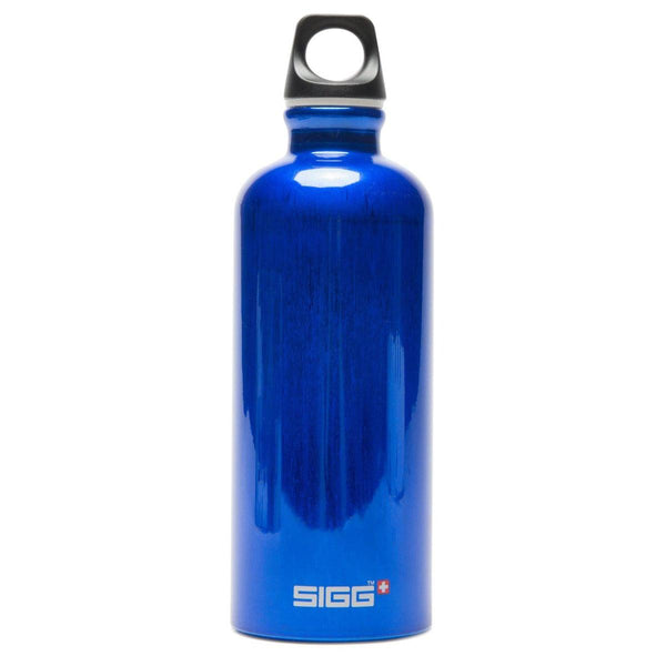 Sigg Traveller Dark Blue Aluminium Drinks Bottle - 0.6 Litre