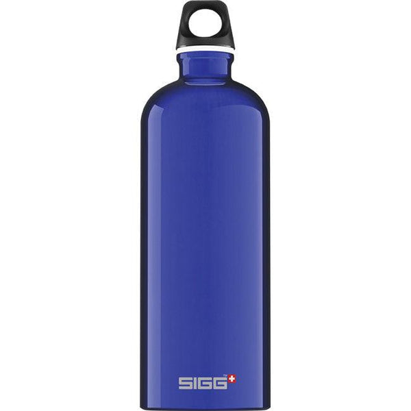 SIGG Traveller Dark Blue Aluminium Drinks Bottle - 1 Litre