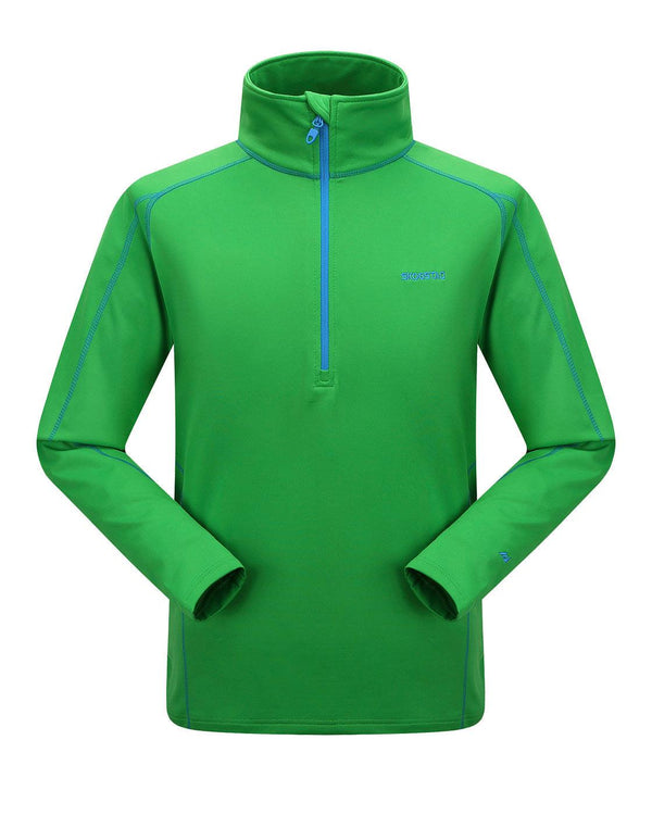 Skogstad Falketind Polyester Zip Top Men's Fleece - Classic Green