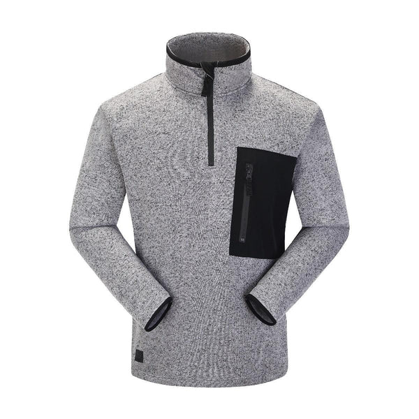 Skogstad Felden Half-Zip Mens Fleece Sweater - Casio Grey