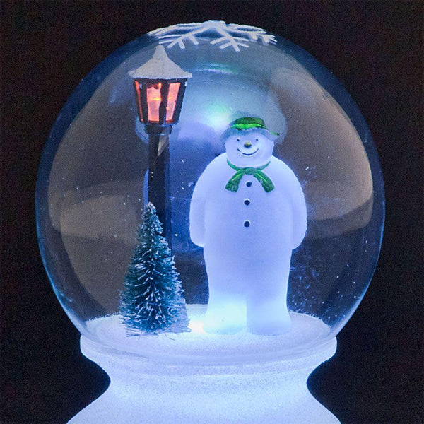 Snowtime 12cm Globe with Snowman and Lampost