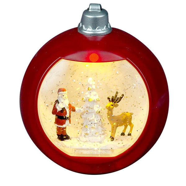 SnowTime LED Illuminated Musical Water Ball Christmas Lantern
