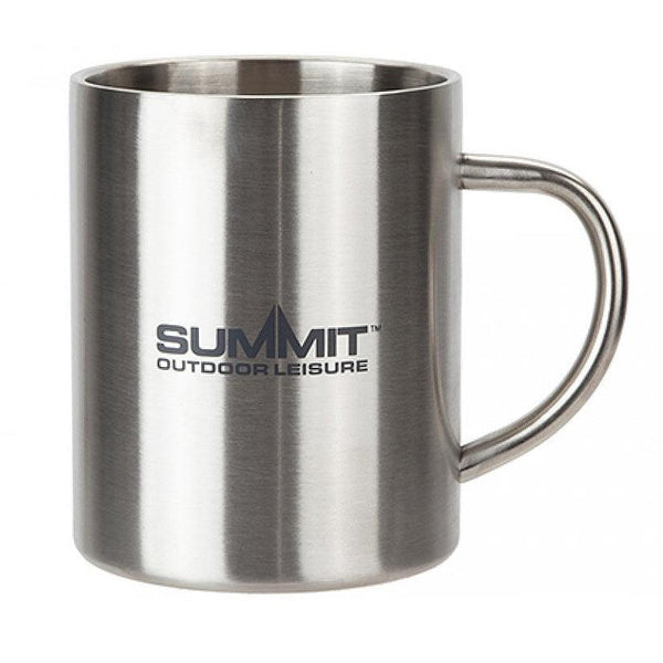 Summit Double-Walled Stainless Steel Camping Mug 450ml