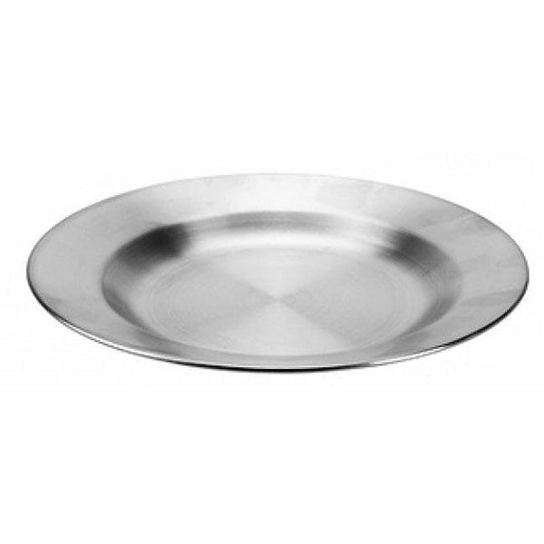 Summit Stainless Steel Camping Plate/Bowl - 24cm