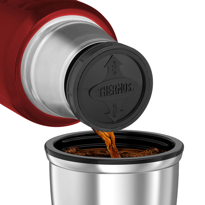Thermos Stainless King 1.2l Flask - Red - Towsure