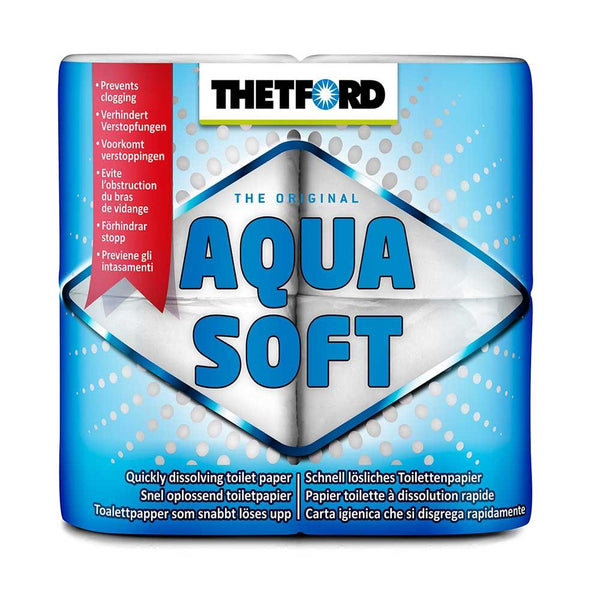 Thetford Aqua Soft Toilet Rolls For Porta Potti (Pack of 4)