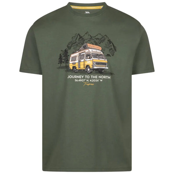 Trespass Men's Tokso  T-Shirt - Green Willow