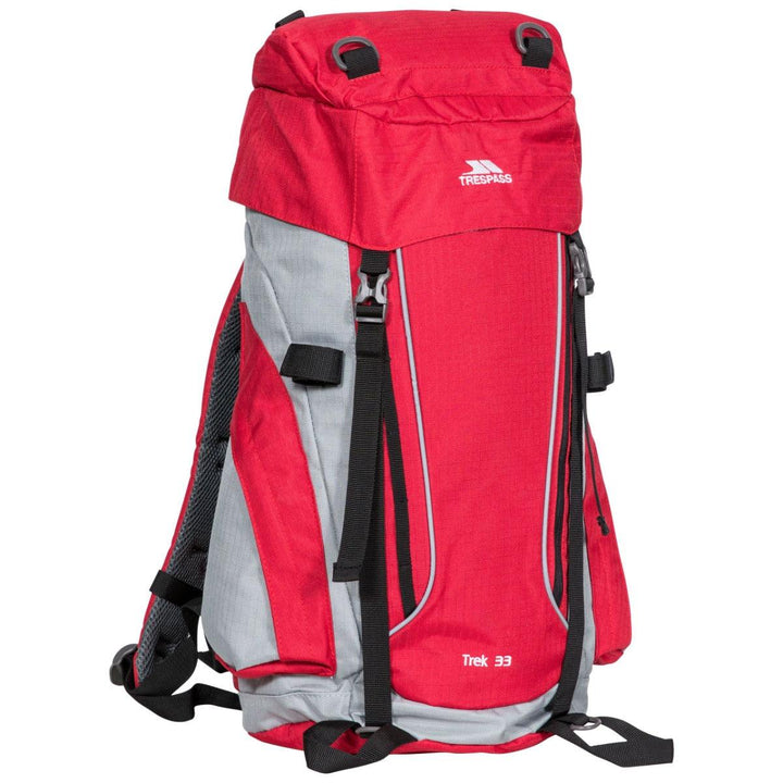 Trespass Trek 33 Litre Rucksack - Red Tone - Towsure