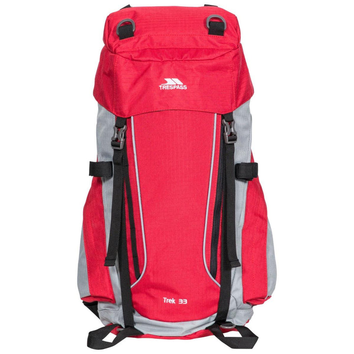 Trespass Trek 33 Litre Rucksack - Red Tone - Towsure