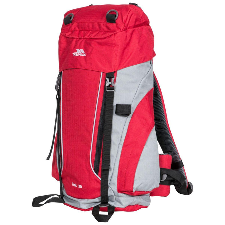 Trespass Trek 33 Litre Rucksack - Red Tone - Towsure