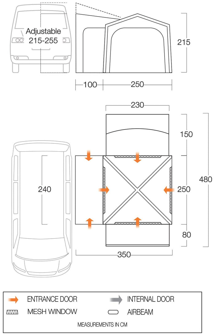 Vango Versos Air Driveaway Awning - Towsure