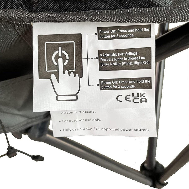 Vanilla Leisure Stromboli Heated Camping Chair - Towsure