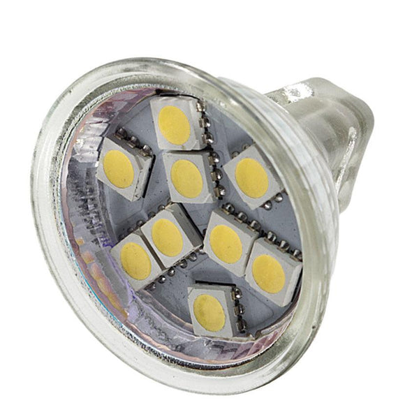 W4 12V MR11 LED Dichroic Bulb - 9 SMD 140 Lumens