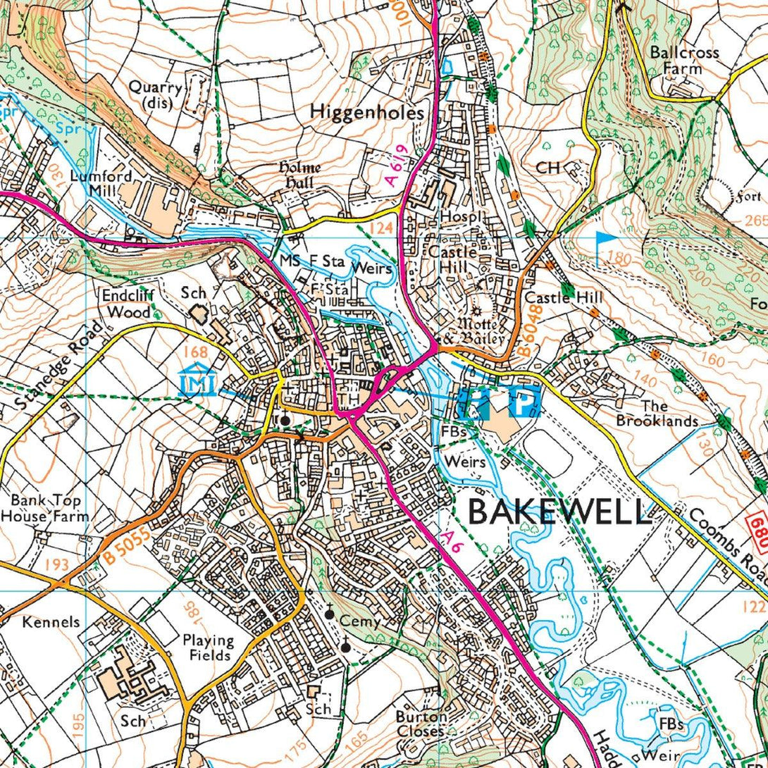 Waterproof OS Map OL24 - The Peak District: White Peak Area - Towsure