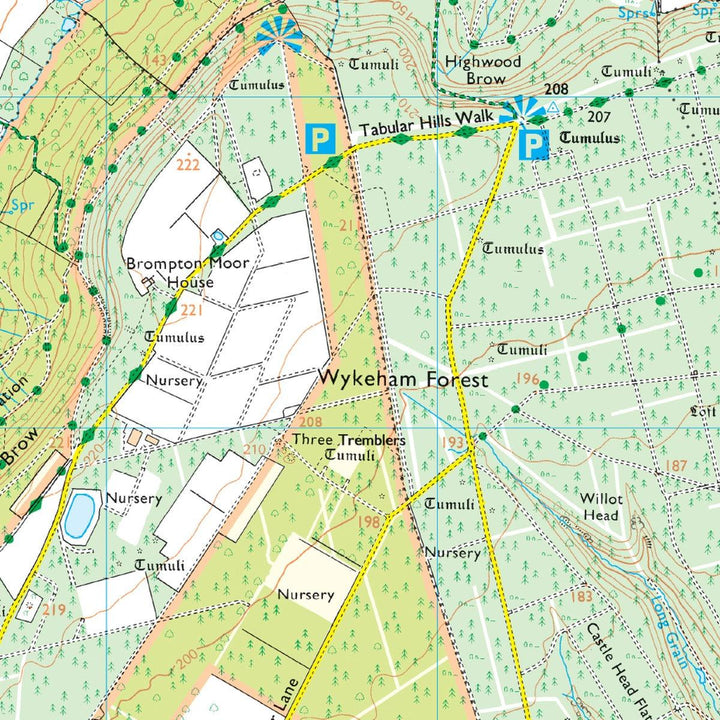 Waterproof OS Map OL27 - North York Moors: Eastern Area - Towsure