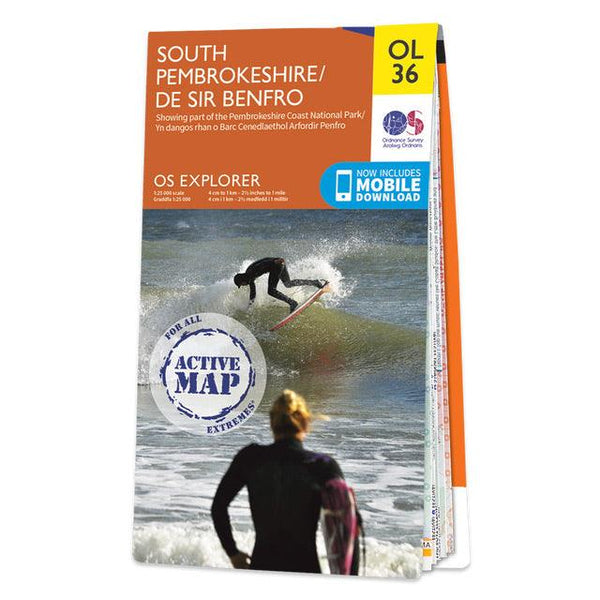 Waterproof OS Map OL36 - South Pembrokeshire