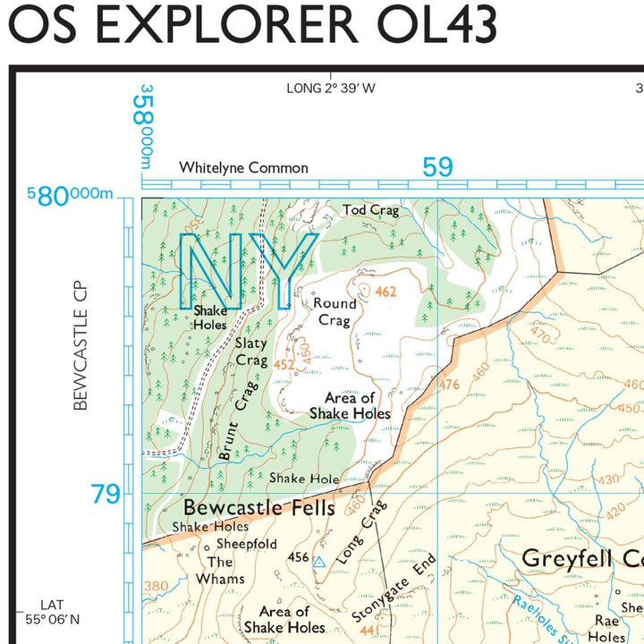 Waterproof OS Map OL43 - Hadrian's Wall - Towsure