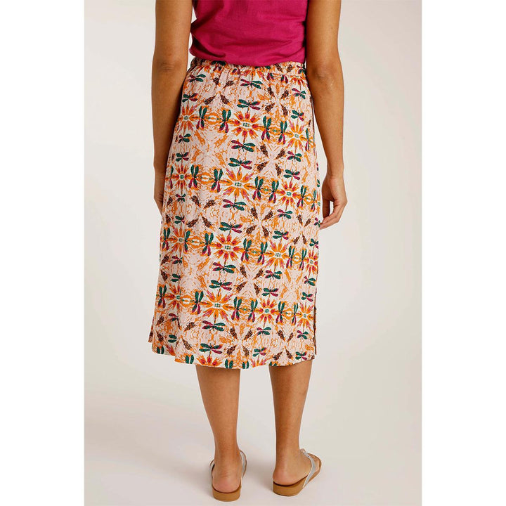 Weird Fish Women's Izabel Organic Cheesecloth Midi Skirt - Pale Pink - Towsure