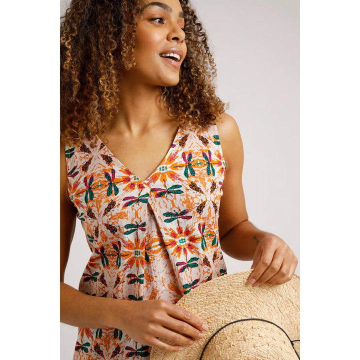 Weird Fish Women's Puerto Organic Cheesecloth Vest - Pale Pink - Towsure