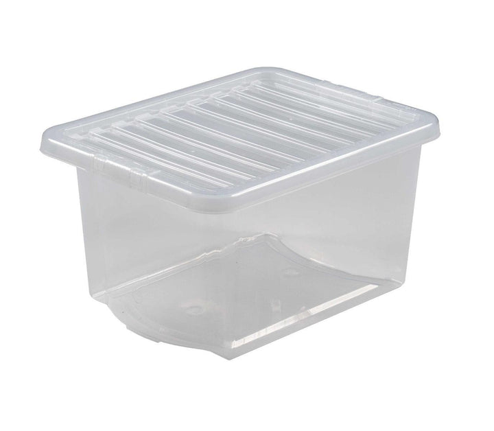 Wham Crystal 28L Box & Lid - Clear