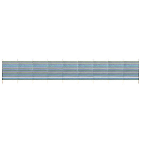 Wilton Bradley 10 Pole Tall Windbreak - Blue Stripe