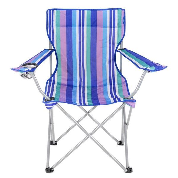 Wilton Bradley Folding Camping Chair - Blue Stripes